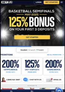 BetUS screenshot